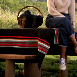 Nappe en coton - MAULEON NOIR