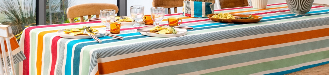 Toile Garlin – Rayures affirmées et ambiance ensoleillée