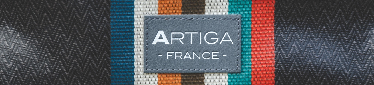 Chevron Noir | Bagagerie cirée graphique Artiga