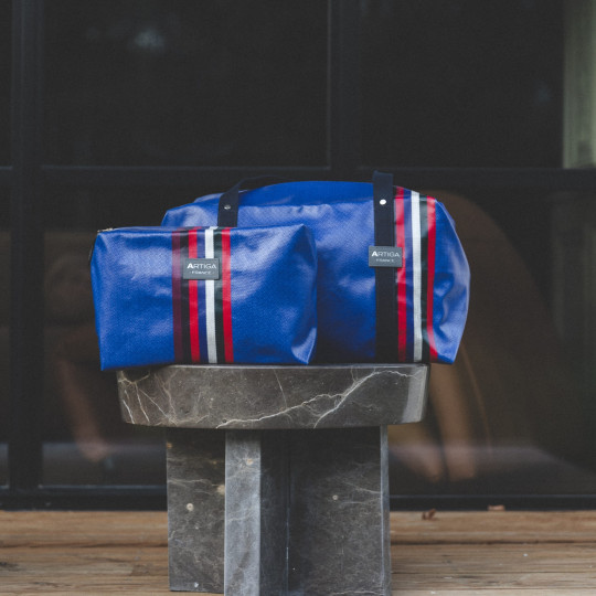 trousse andrea chevron bleu atoll artiga